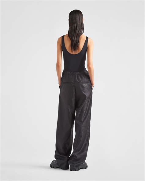 prada pantaloni nylon|Prada Pants for Women .